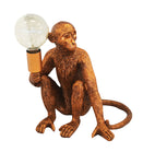 Resin Monkey Lamp X Large Copper