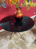 Cartier Table - Black Glass Top