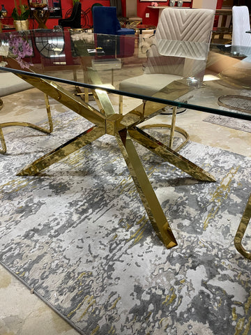 Rae Dining Table Only Gold